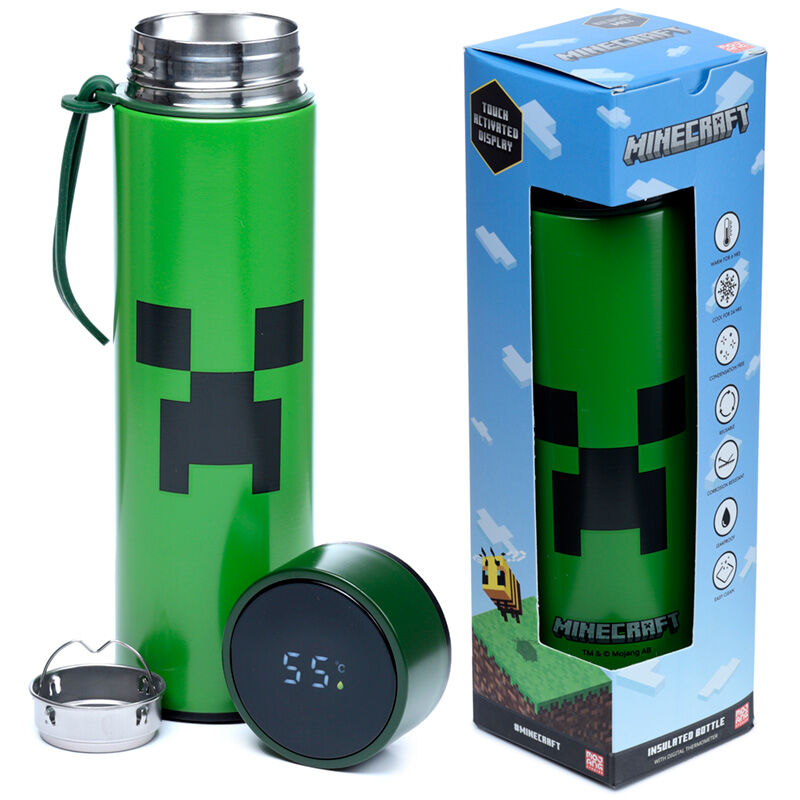 Minecraft thermos con termometro digitale